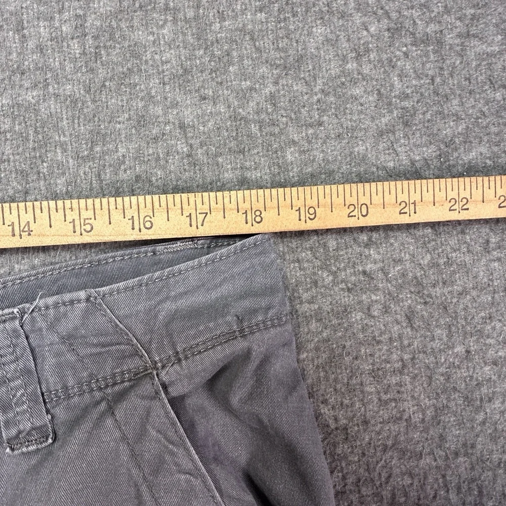 Wrangler Cargo Pants 36x34 Men's Gray Distressed Rip On Back Work Durable